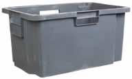 Harmaa Kantoaukoilla 600x400x300mm Schoellerin edullinen käyttölaatikko, joka soveltuu yleiskäyttöön. Umpinainen, kantoaukoilla.