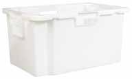 Muovilaatikot 52L Valkoinen Kantoaukoilla 600x400x300mm Schoellerin edullinen käyttölaatikko, joka soveltuu yleiskäyttöön. Umpinainen, kantoaukoilla.