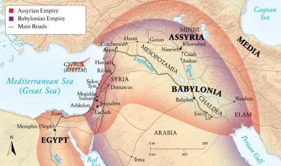 Assyria ja Babylonia Mesopotamian alueelle muodostui 2000-luvulla eaa.
