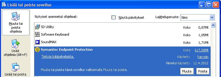 WoodForce asennusohje 8 (17) Varmista vielä että Metsä Groupin vanhat aineistot/tiedostot (apteeraus-, tuotosja kontrollitiedostot) on poistettu seuraavista kansioista -> tee tiedostojen poistot