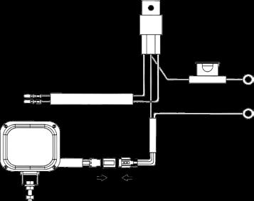 FERRIITTI ST06000 sopii led- ja xenon-valoille kytketään (+) napaan lähelle työvaloa 6,5 mm kaapelille impedenssi 25 mhz = 135 ohm, 100 mhz =