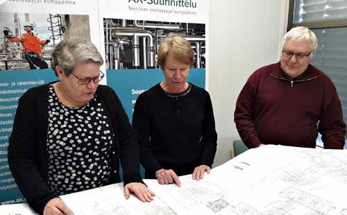 Suunnittelija Marja Keskinen jäi eläkkeelle tämän vuoden maaliskuussa ja halusi ehdottomasti jatkaa töitä tuntisopimuksella. Olen ollut töissä AX-LVIssä vuodesta 1993 eli jo 24 vuotta.