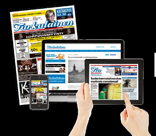 Lehti ei ilmesty vuonna 2017: la 24.6., la 8.7., la 15.7., la 22.7., ja la 29.7. JAKELUALUEET Turku, Raisio, Naantali, Masku, Rusko, Lieto, Kaarina ja Parainen.