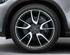 71 R61 638 688 698 650 29R 99R/RTB 92R 93R 684 AMG 638 19-tuumaiset AMG-kevytmetallivanteet, titaaninharmaat ja kiiltosorvatut, renkaat 235/55 R 19 (sisältyvät ulkopuolen AMG
