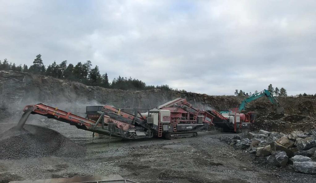 Seulaverkon läpäissyt kiviaines on valmista lopputuotetta.