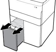 2. Vedä juuttunut paperi varovasti