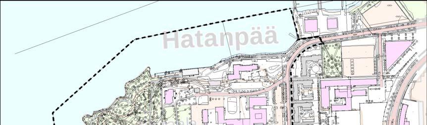 FCG SUUNNITTELU JA TEKNIIKKA OY Raportti 2 (12) Kuva 1. Hatanpään sairaalan asemakaava-alue ja lepakkoselvitysalueen rajaus. 3 Lähtötiedot ja menetelmät 3.
