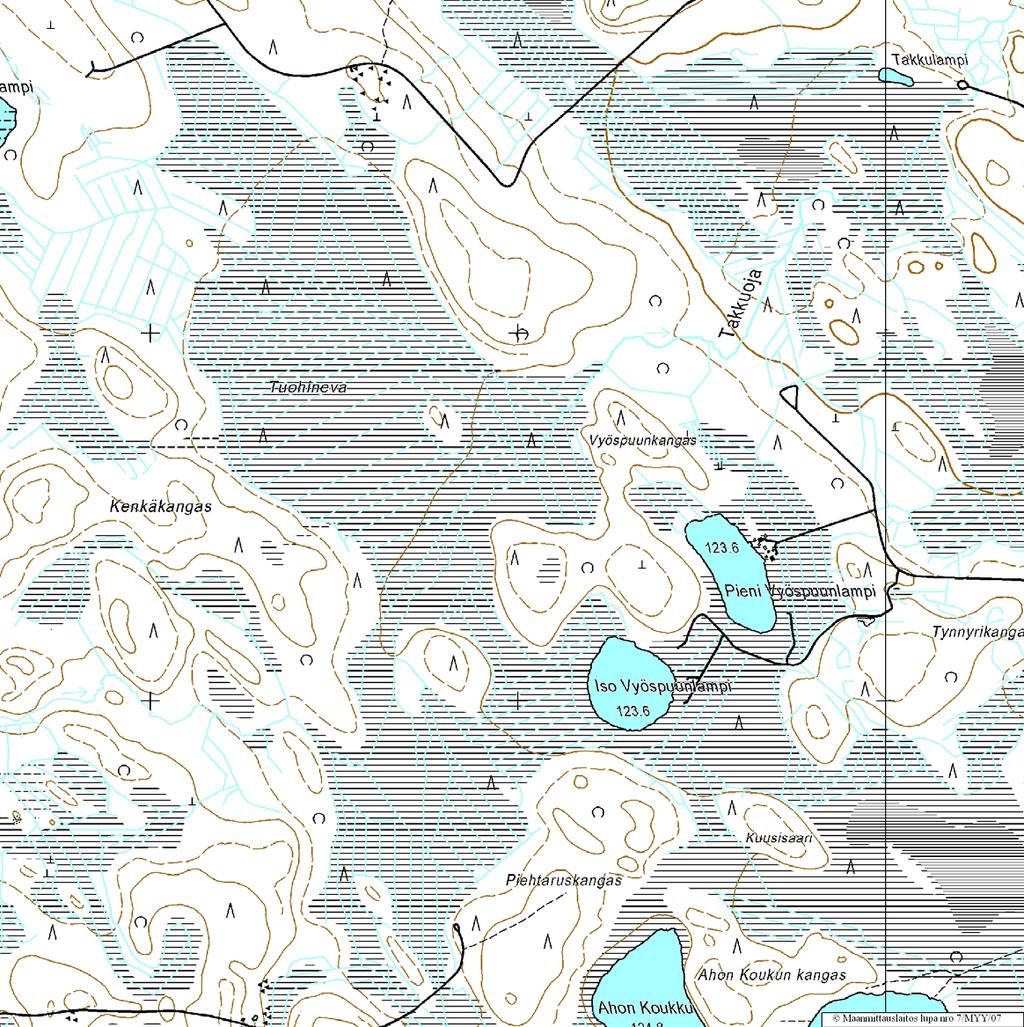 LIITE 2 Pyy (EU) Palokärki (EU) Liro (EU, EVA) Mittakaava 1:10000 Koordinaattijärjestelmä: KKJ-yk 0 1 km