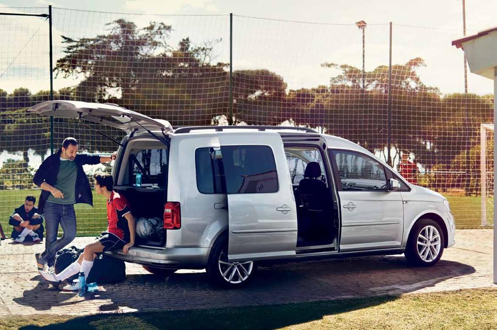 1) Vakiona Caddy Maxi Trendlinesta alkaen 2) Vakiona Caddy