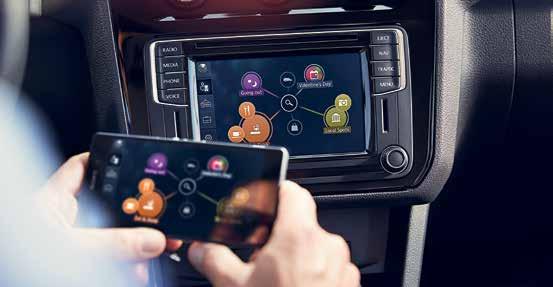 Infotainment 16 \\ 17 Caddy Verkossa modernien infotainmentjärjestelmien avulla Innovatiiviset infotainmentjärjestelmät ja älykkäät mobiilipalvelut Caddy on varusteltu niin, että siinä viettää