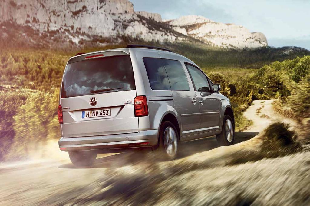 1) Caddy ja Caddy Maxi, 2,0 l TDI-moottori 90 kw 2) Caddy ja Caddy Maxi, jossa 2,0 l