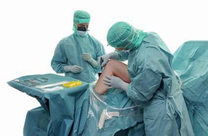 Ortopediset leikkauslakanat Ortopedisten, eri toimenpiteisiin suunniteltujen BARRIER -leikkauslakanoiden materiaali on erityisen imukykyistä, vahvaa ja laskeutuvaa.