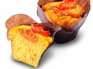 Tomaattimuffinssi 30g Suolainen muffinssi Vesi, VEHNÄJAUHO, PIIMÄ, kasviöljy (rypsi), tomaatti 5,8%, VEHNÄtärkkelys, tomaattipyree 3%, KANANMUNA, KANANMUNAjauho, rasvaton MAITOjauhe, muunnettu