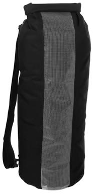 musta/ läpinäkyvä waterbag Small 158345 Vesitiivis, teipatut saumat Laukku mukautuu sisällön mukaan, sillä sen voi rullata kokoon ja kiinnittää kiristysnauhalla aukon molemmilta puolilta