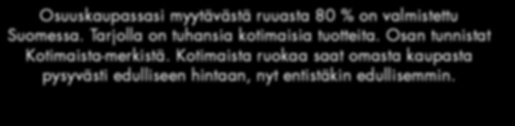 Kotimaista ruokaa saat omasta