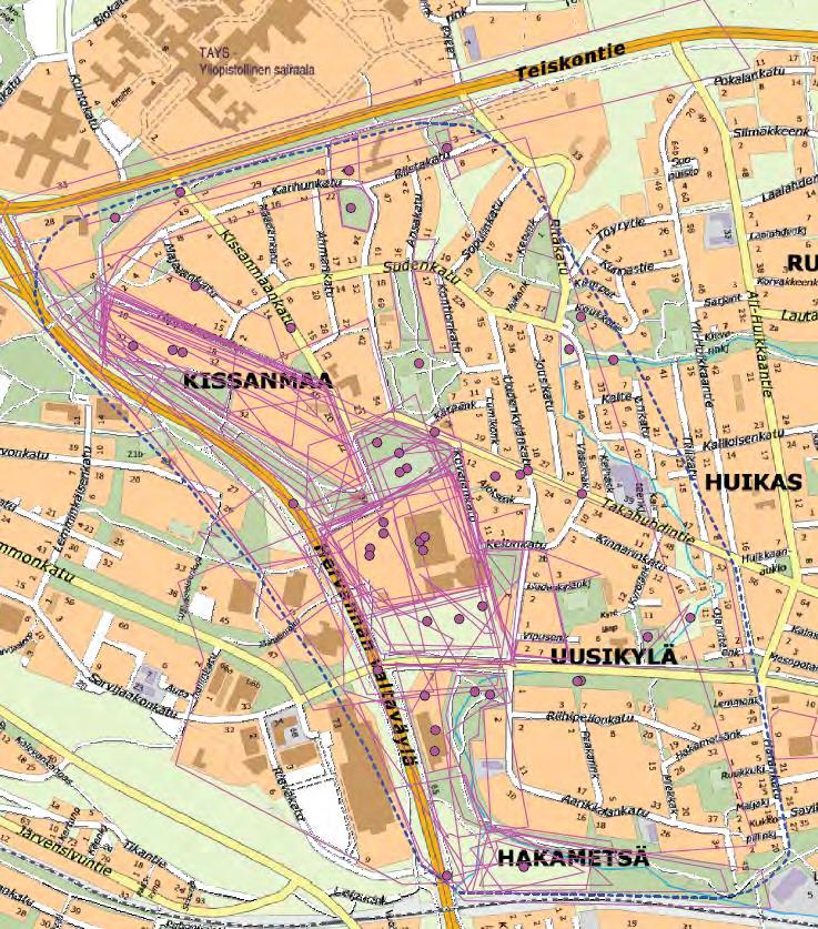 Kehitettävät paikat ja alueet Hipposkylä Jäähallin parkkialue ja ympäristö Mäkkärin alue Ritakatu Liikekeskuksen alue