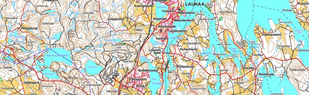 1. JOHDANTO Laukaan kunnalla on käynnissä osayleiskaavan laadinta Keski-Laukaan pohjoisosan osa-alue I :n Piilopohja Kuukkala välille.