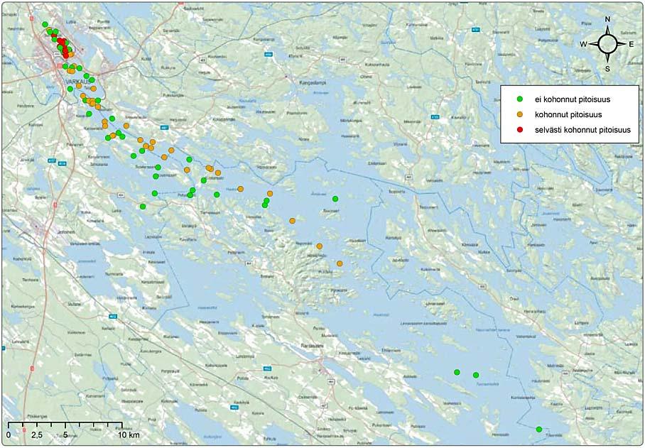 FCG Suunnittelu ja tekniikka Oy Pohjois-Savon ELY-keskus 15 (18) Varkauden Huruslahden tarkkailu vuonna 2015 30.10.2015 Sedimenttitutkimusraportti P27427P001 liin.