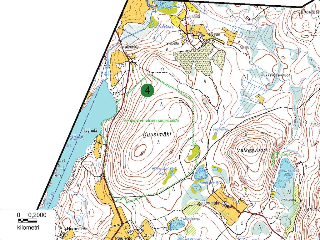 Jyväskylän setknta Pitkän Ksen Polk/ Ksimäki Opetskäyttö Sovelt lehtomaisen kasvillisden ja aleen entisen kaskimetsän historian opiskeln. Sovelt myös virkistyskohteeksi.