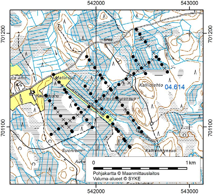 Nilsiässä (Kuopiossa) tutkitut suot ja niiden turvevarat. Osa 2. 14. Lähtevänpuronsuo Lähtevänpuronsuo (x = 7011,2, y = 5421,6) sijaitsee 13 km linnuntietä Nilsiän keskustasta länteen.