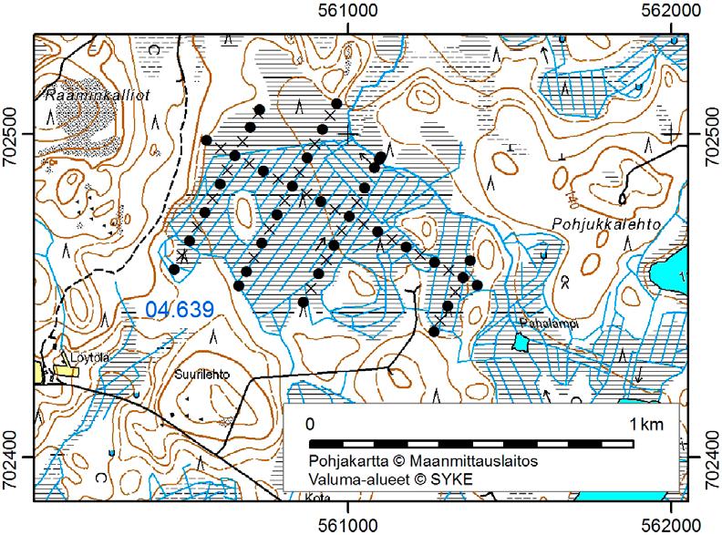 Nilsiässä (Kuopiossa) tutkitut suot ja niiden turvevarat. Osa 2. 23. Pohjukkalehto Pohjukkalehto (x = 7024,7, y = 5609,1) sijaitsee 18 km linnuntietä Nilsiän keskustasta pohjoiskoilliseen.