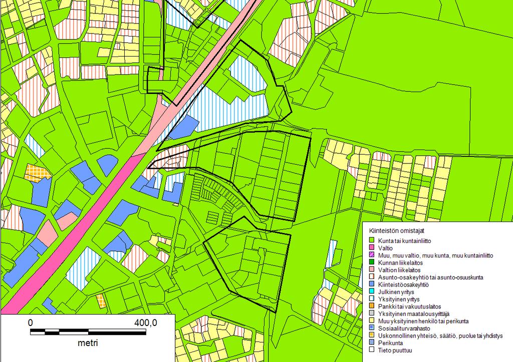 Kiinteistöjen omistus Malmin kiinteistöt omistaa Helsingin kaupunki,