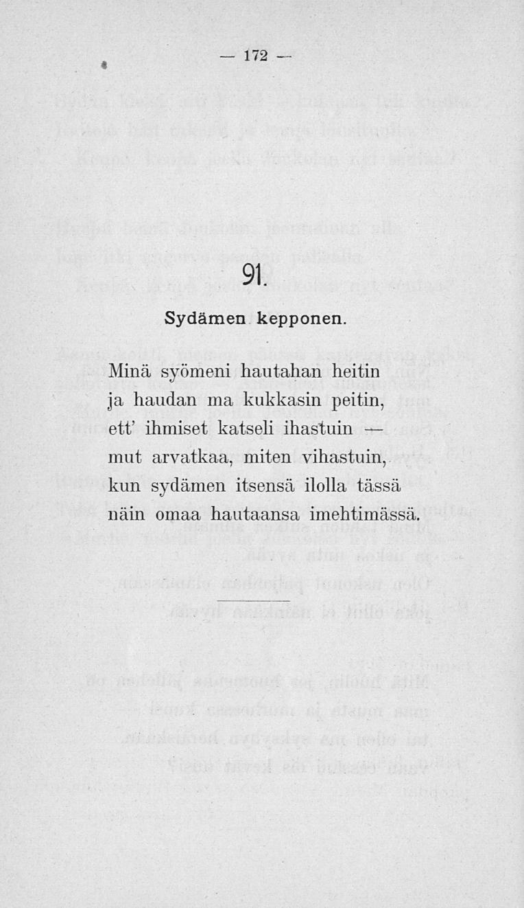 172 91. Sydämen kepponen.