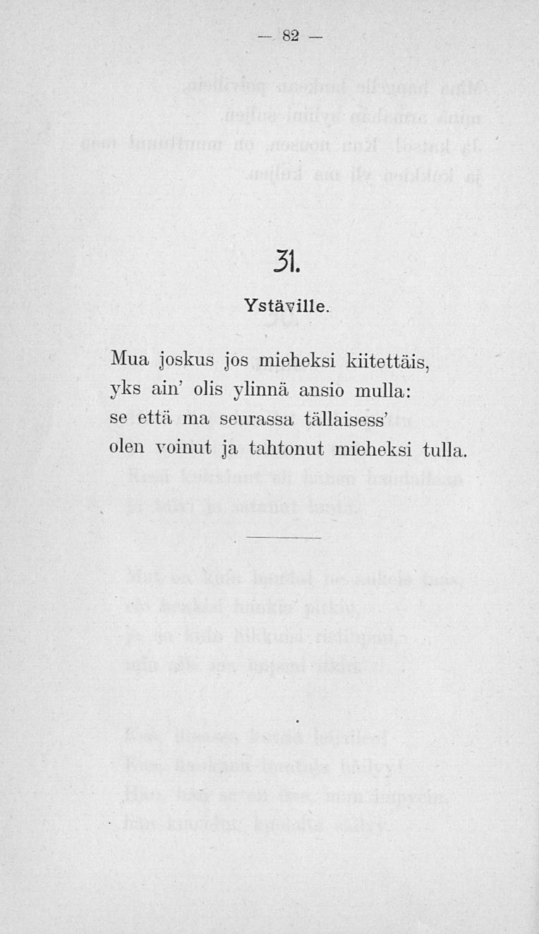 82 31. Ystäville.