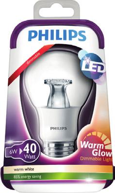 Bulb, E27-kanta 220-240V 2700K (hehkulampun valkea) 6 W (40 W) 470 lm, huurrettu 102-490884 6 W (40 W) 2200-2700K/470 lm,