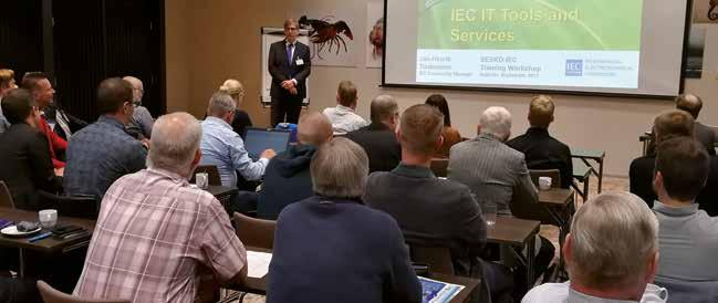 Haastattelija ja teksti: Johanna Vepsä SESKO-IEC Workshop 2017 Suomen kansalliskomitea SESKO järjesti yhdessä IEC:n kanssa sähköteknisen standardoinnin asiantuntijoille kaksipäiväisen workshopin