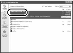 Napsauta [OK]. - Sen jälkeen voit turvallisesti irrottaa USB-kaapelin. Ohjelmiston poistaminen Jos et enää tarvitse ohjelmistoa, poista se tietokoneesta.