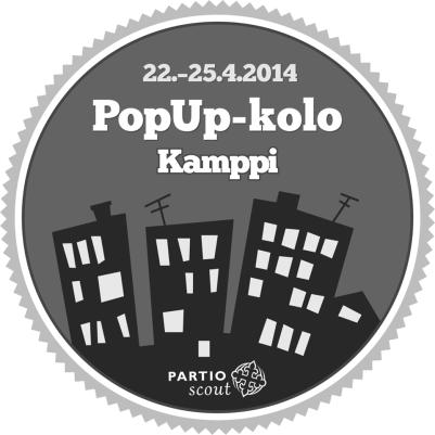 Kampin Narinkkatorilla järjestettiin Partioviikon tiistaista perjantaihin PopUppartiokolot, joiden