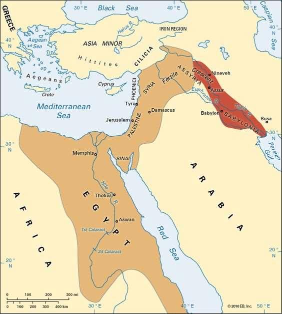Egyptin imperiumi laajimmillaan Egypti oli voimissaan yli kolmen vuosituhannen ajan.