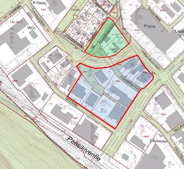 2019 Kaavoitusohjelma 2018 2022 Lielahti, keskusta-alue Aluetta kehitetään keskustamaisen asumisen, toimitilojen ja kaupan alueeksi.