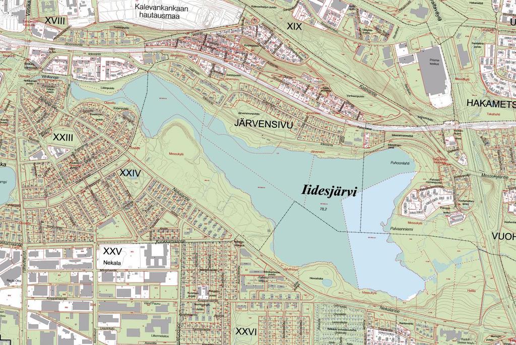 2020 Kaavoitusohjelma 2018 2022 Nekala, Iidesjärven perhepuisto Iidesjärven rantaan suunniteltu perhepuisto on kaikenikäisille tarkoitettu monipuolinen toiminta- ja oleskelupuisto.