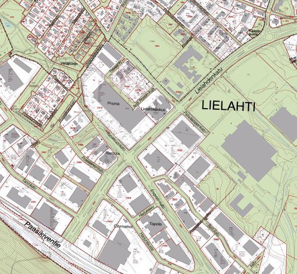 2021-2022 Kaavoitusohjelma 2018 2022 Lielahti, keskusta-alue II Aluetta kehitetään keskustamaisen asumisen, toimitilojen ja kaupan alueeksi.