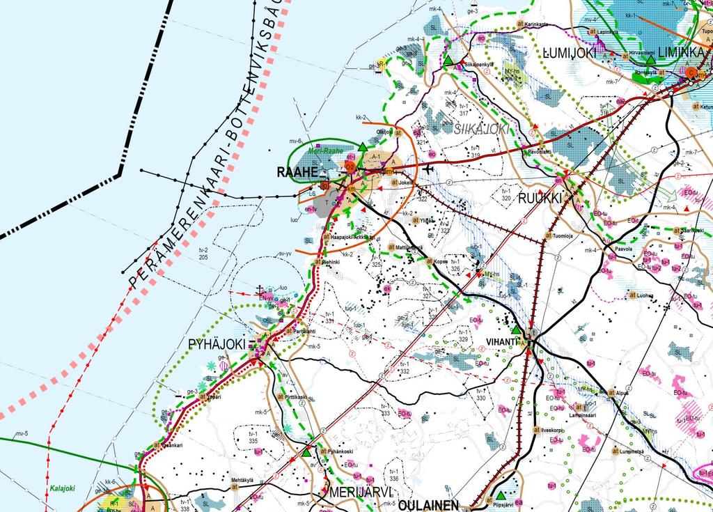 Pohjois-Pohjanmaan 3.vaihemaakuntakaava (vireillä) Maakuntahallitus on 18.1.2016 päättänyt Pohjois-Pohjanmaan maakuntakaavan uudistamisen kolmannen vaiheen (3. vaihemaakuntakaava) vireille tulosta.