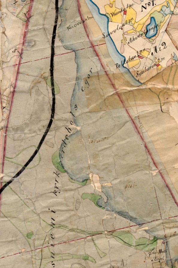 Vanhoja karttoja Vas: Ote 1840-
