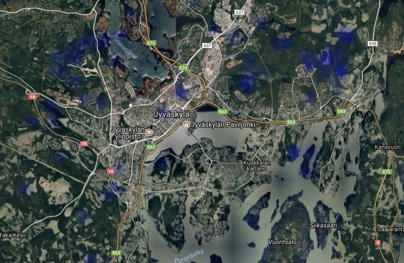 päivittäin ulkoilemassa Yleinen kysely Otanta kysely