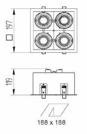 TEKNISET TIEDOT: 220 240 V 50 60 Hz. IP20. Kanta GU10.