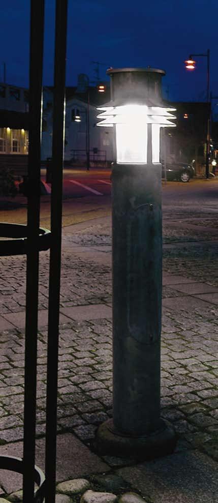 Stubben Pollari Stubben-pollarissa on pyörähdyssymmetrinen valonjako. Valaisin sopii mm.