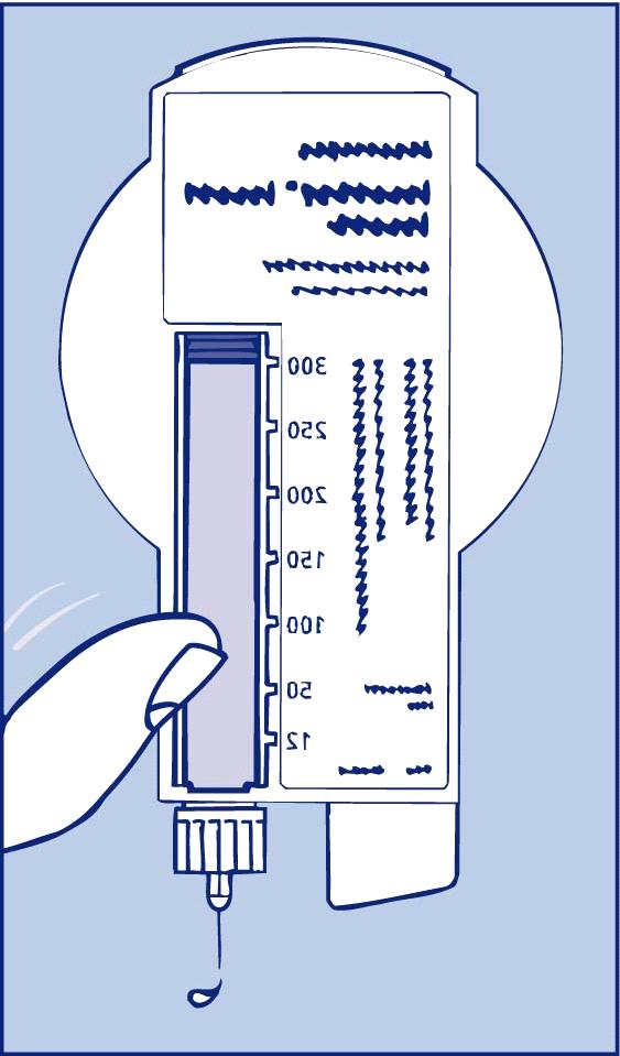 Pidä InnoLet-kynääsi neula ylöspäin ja napauta sylinteriampullia kevyesti sormella muutama kerta (kuva 1B), jotta mahdolliset ilmakuplat siirtyvät sylinteriampullin yläosaan.