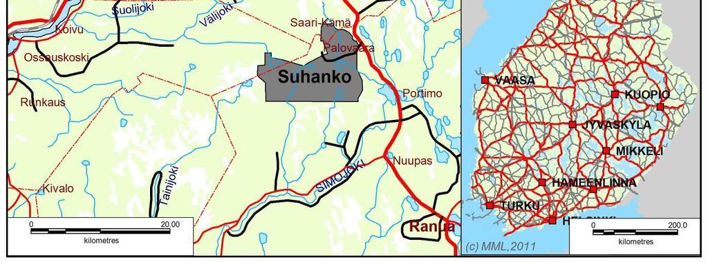 kattaen Tuumasuon ja Vaaralammen louhokset. YVA-menettelyä ei virallisesti aloitettu, koska hanke tullaan toteuttamaan laajempana.