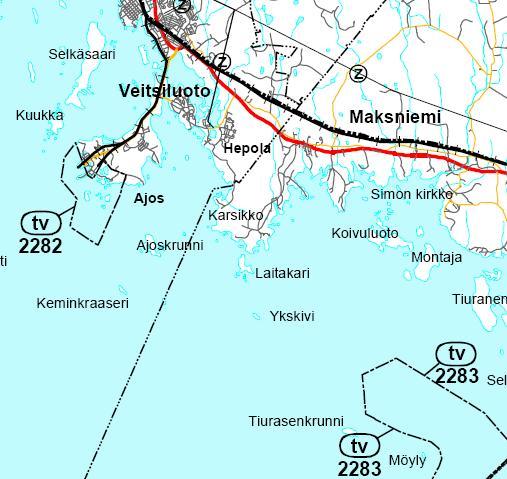 16 Kuva 8. Ote Lapin meri- ja rannikkoalueen tuulivoimamaakuntakaavasta Ympäristöministeriö on 16.6.2005 vahvistanut Lapin meri- ja rannikkoalueen tuulivoimamaakuntakaavan.