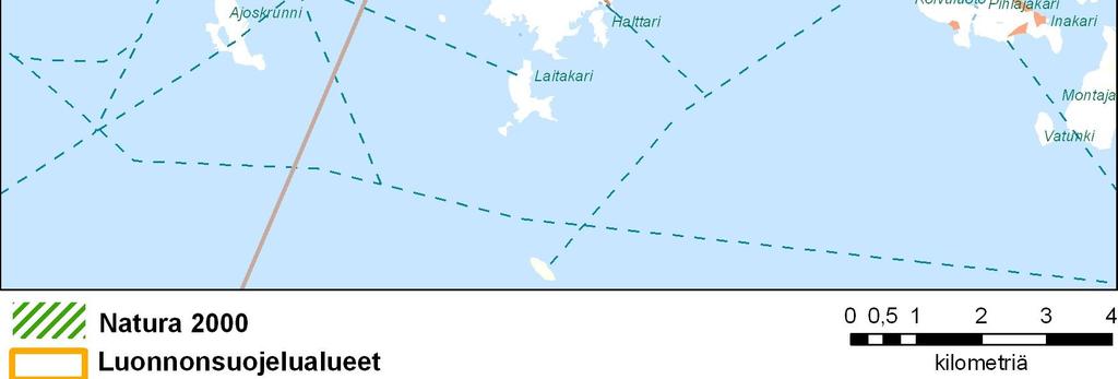 Edellä mainittu kohteet ovat luonnon monimuotoisuuden kannalta huomioitavia; kohteilla esiintyy useita uhanalaisia