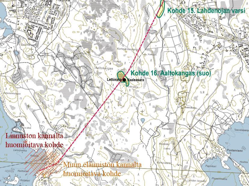 luontoselvityksestä, huomionarvoiset kohteet