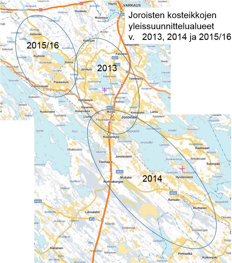 V. 2013 aloitettiin valuma-alueella vesiensuojelun yleissuunnittelu. V.