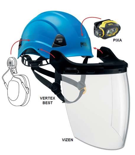 PÄÄNSUOJAIMET PETZL Vertex Vent kypärä Tuuletettu, ergonominen suojakypärä työkäyttöön.