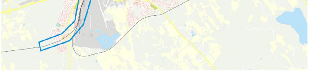 Asemakaavoitetut rata-alueet sijoittuvat Lappeenrannan keskustaajamassa Mäntylän asuinalueen länsipuolelta Laihiaan saakka.