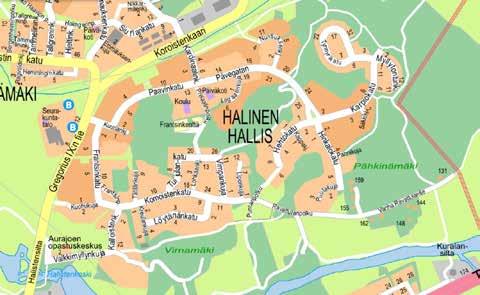 semapiirrustus 5 44,5 m 2 2h + kt + s sunto 5 JK/K (s. 6) K IV-KOJ LK (K) lueen palveluita 1. Komoistenniitty (Komoistenkatu 17 ja 21) 2.